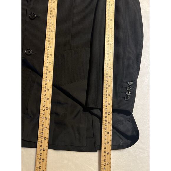 Kiton Napoli 42L 34x30 Black Multi-Stripe Designer Hand Made Luxury Suit - Picture 11 of 16